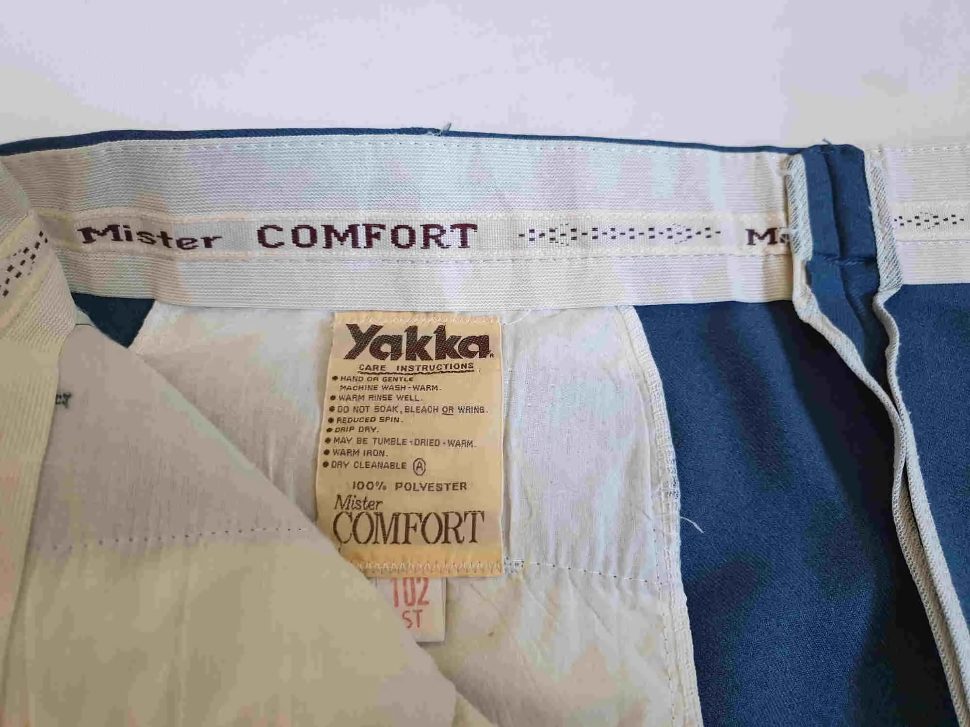 1980s Blue Pants by Yakka Mister Comfort