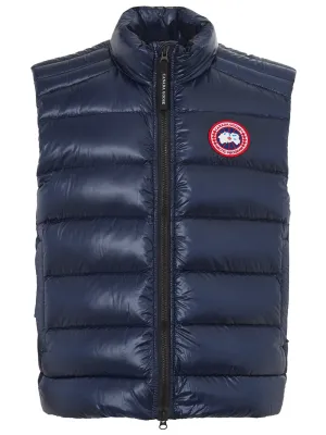 Canada Goose Elegant Quilted Blue Crofton Vest Jacket