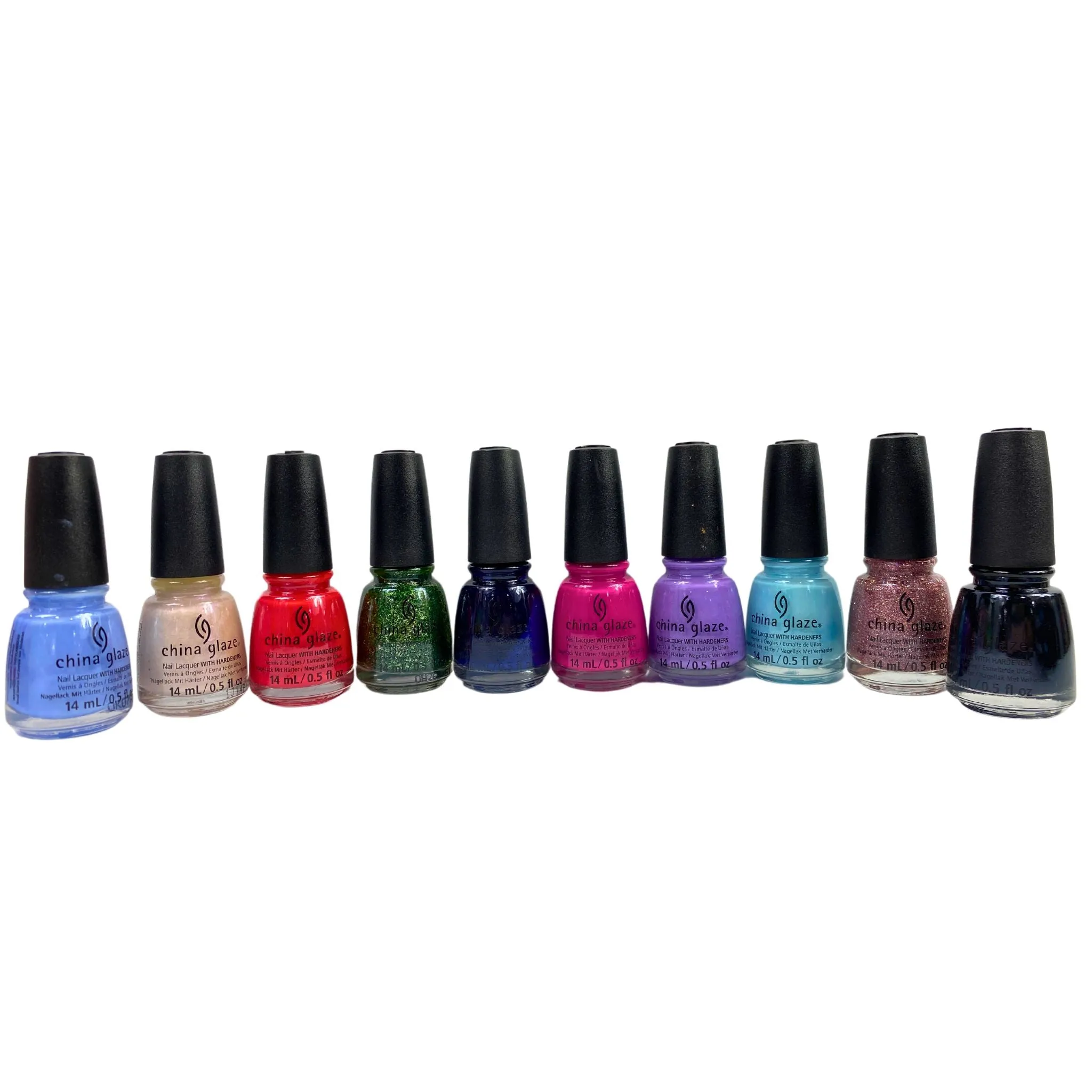 China Glaze Nail Lacquer with Hardness Assorted Mix 0.5OZ (50 Pcs Lot)