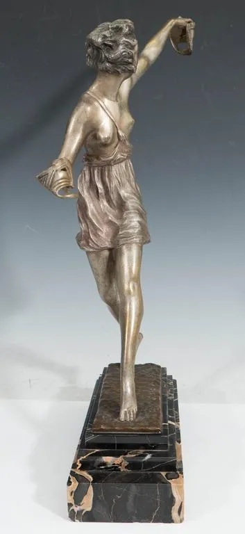 Circa 1920's Sculpture in Bronze Signed 'Matto' (Marcel Bouraine)