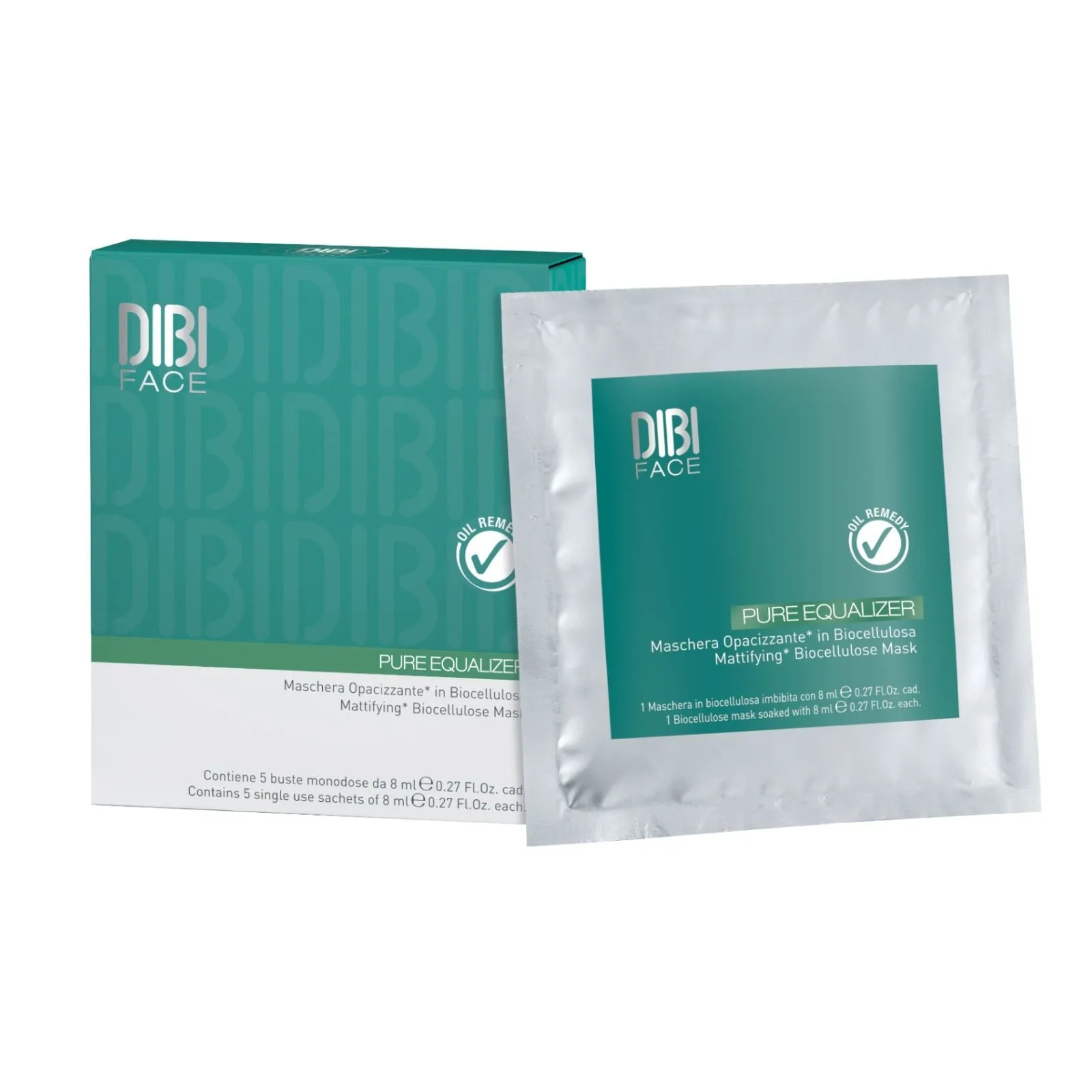 DIBI Milano | Pure Equalizer Biocellulose Mattifying Mask 5 Pack