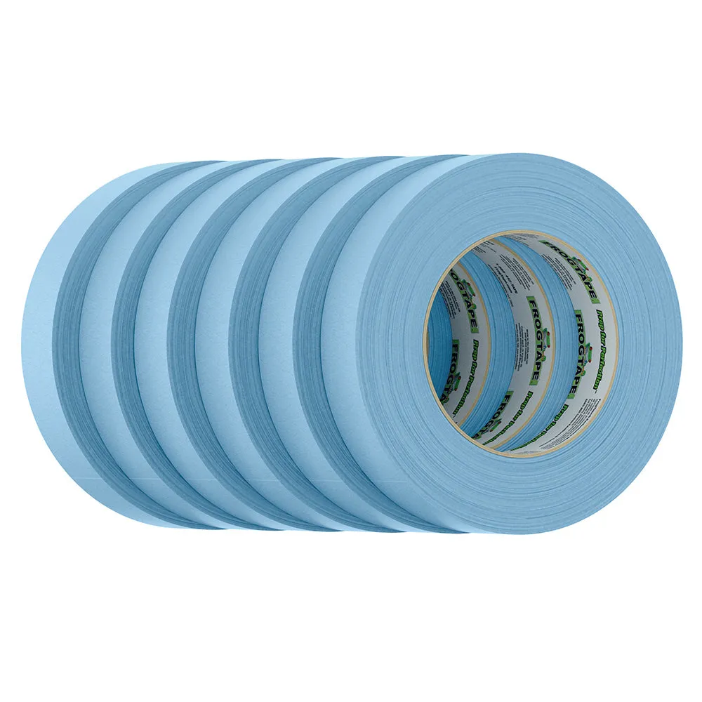 FrogTape CP 250 Medium-High Adhesion Masking Tape - 24MM x 55M x 6-Pack - Light Blue - Rated for 250?F