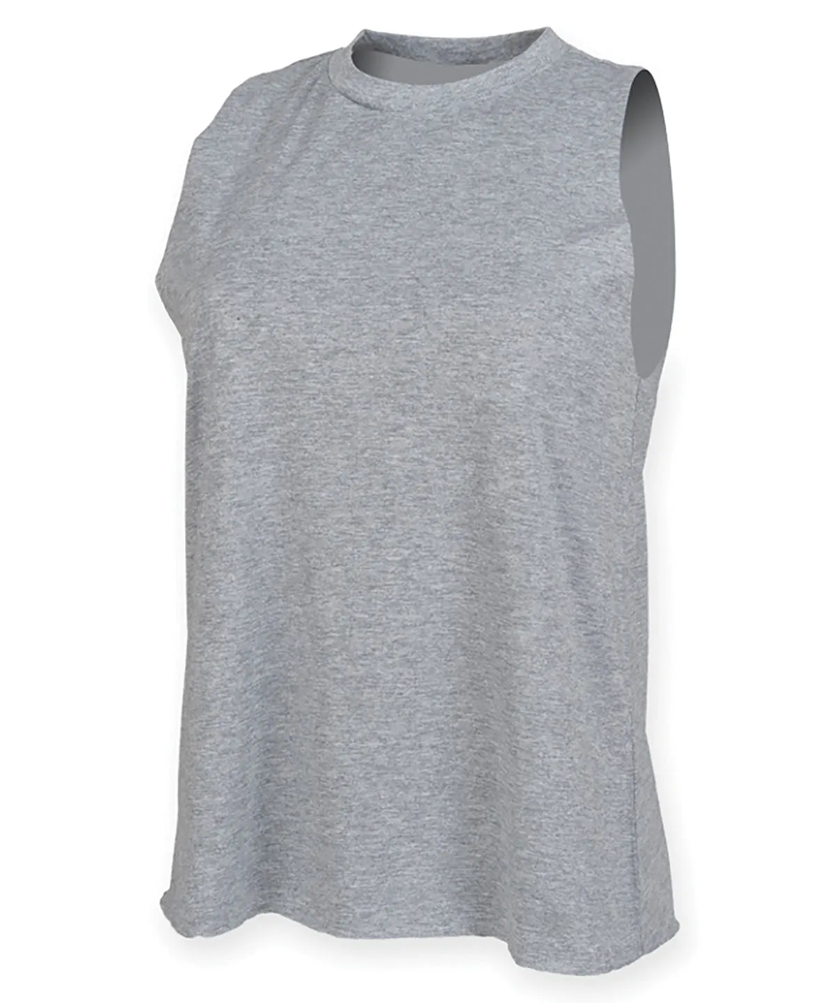 High neck vest | Heather Grey