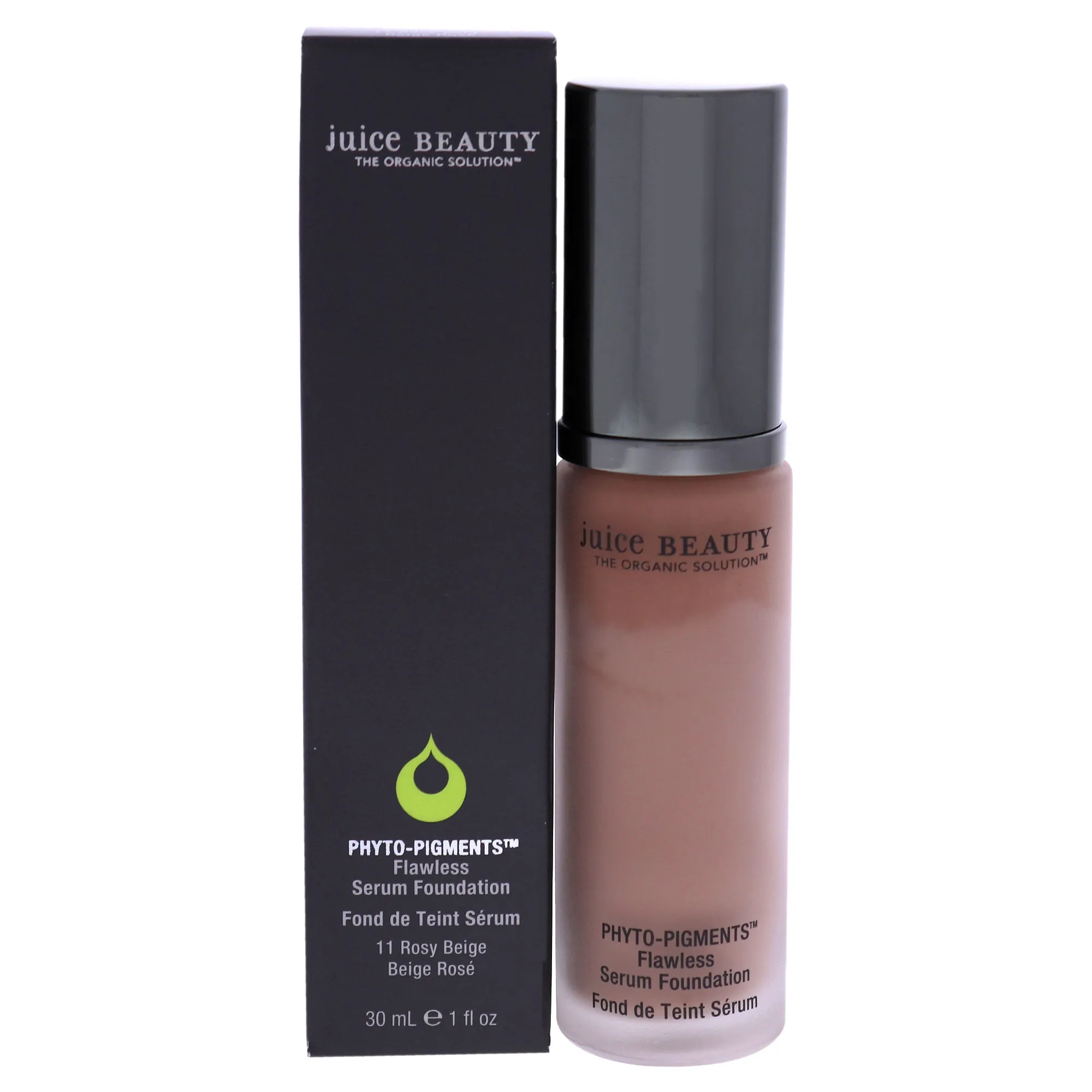 Juice Beauty Phyto-Pigments Flawless Serum Foundation, Rosy Beige for Luxury Beauty with Grapeseed, 1 Fl Oz