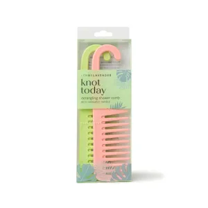 Lemon Lavender Knot Today Detangling Shower Comb - (three colors)