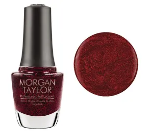 Morgan Taylor Lacquer Nail Polish - Good Gossip - Red Glitter - 15ML