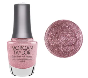 Morgan Taylor Lacquer Nail Polish - June Bride - Holographic Pink Glitter - 15ML