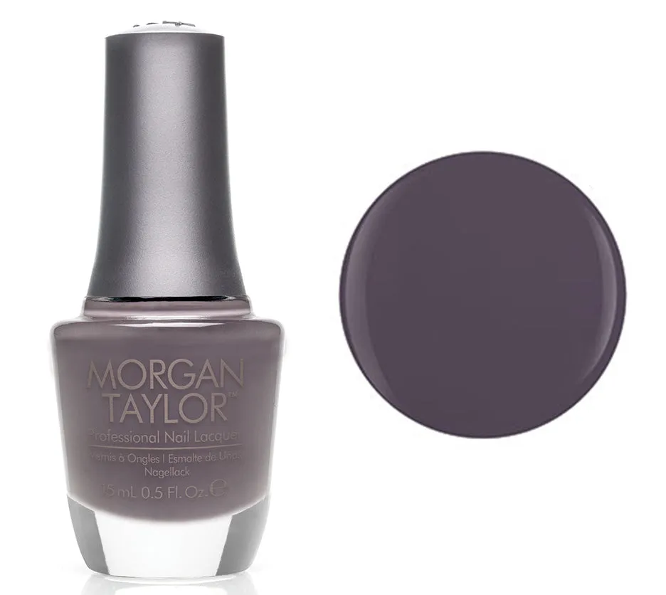 Morgan Taylor Lacquer Nail Polish - Sweater Weather - Charcoal Gray Creme - 15ML