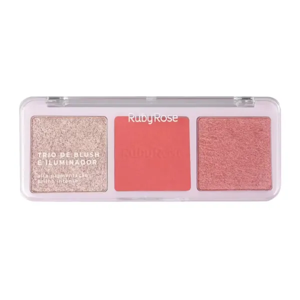 Ruby Rose - Blush & Highlight Trio Palette HB-583