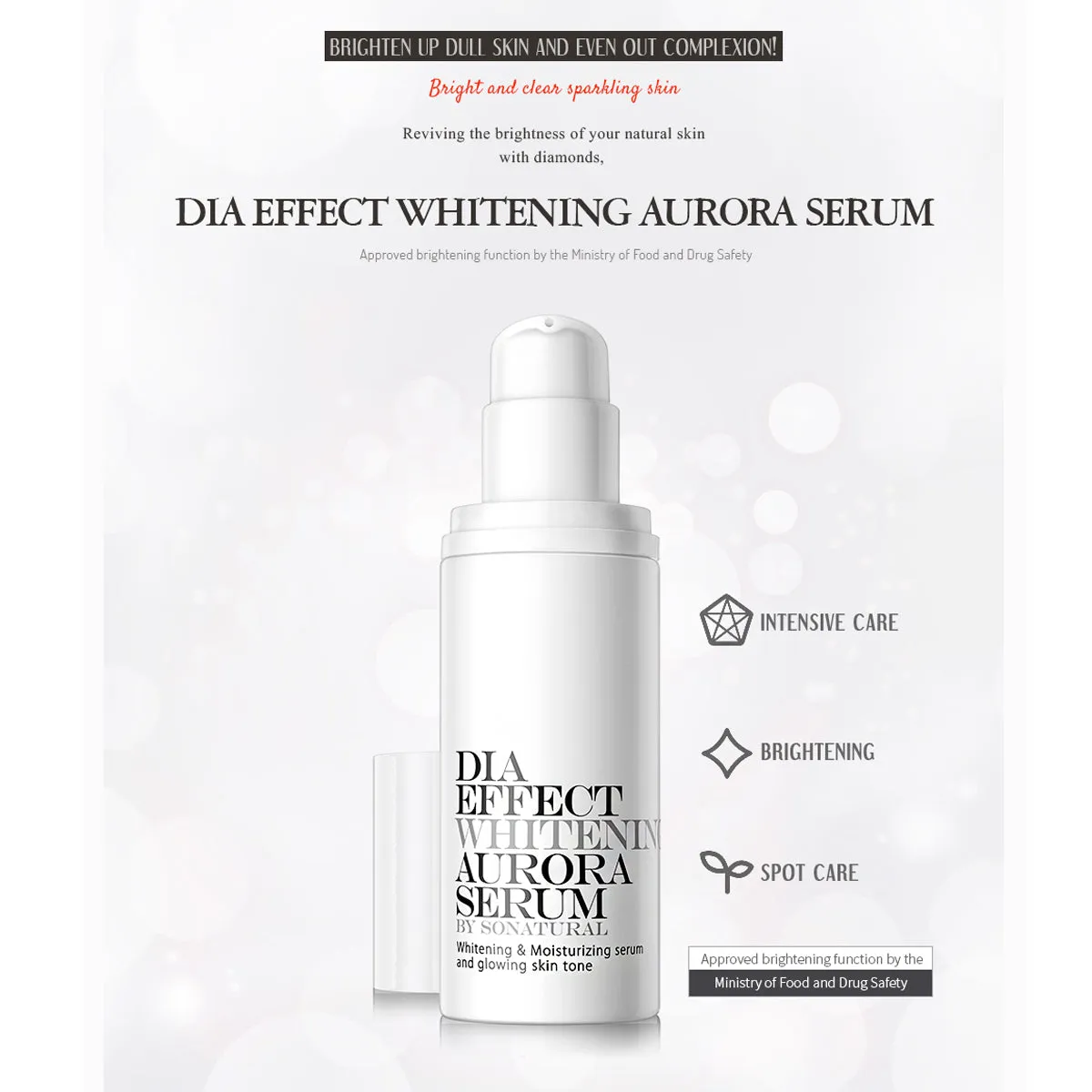 so natural Dia Effect Whitening Aurora Serum