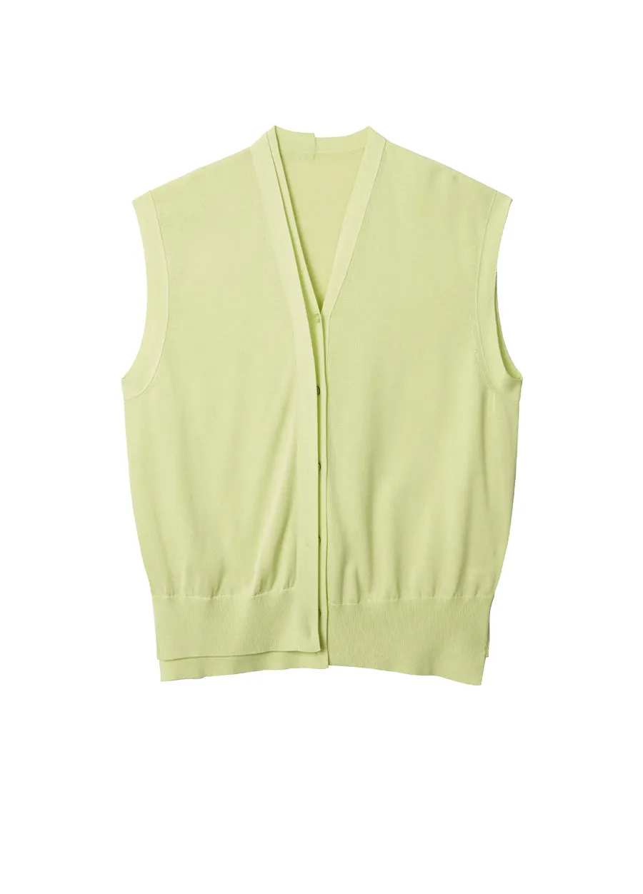 Vest / JNBY Long-staple Cotton V-neck Vest   (100% cotton)