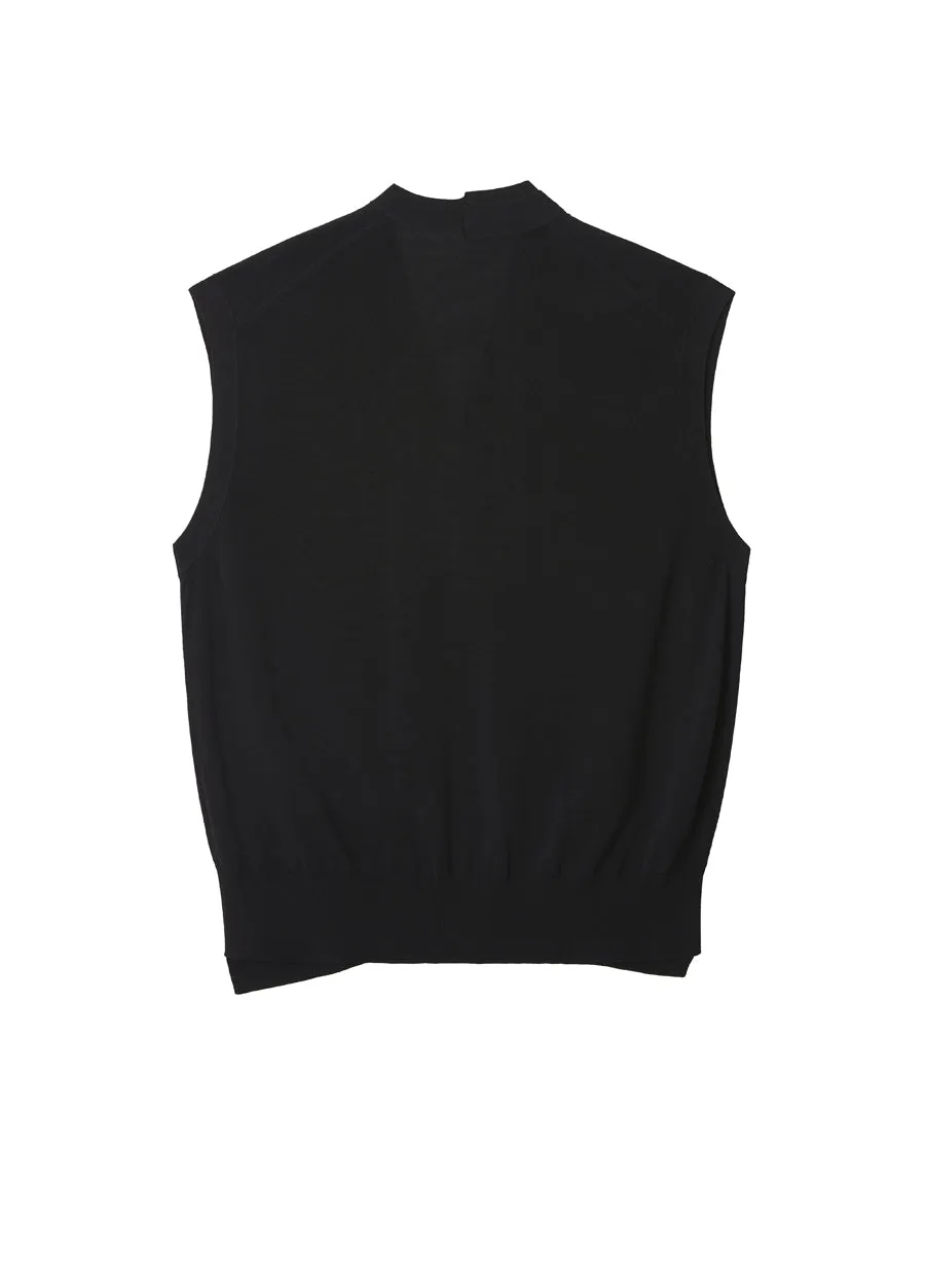 Vest / JNBY Long-staple Cotton V-neck Vest   (100% cotton)