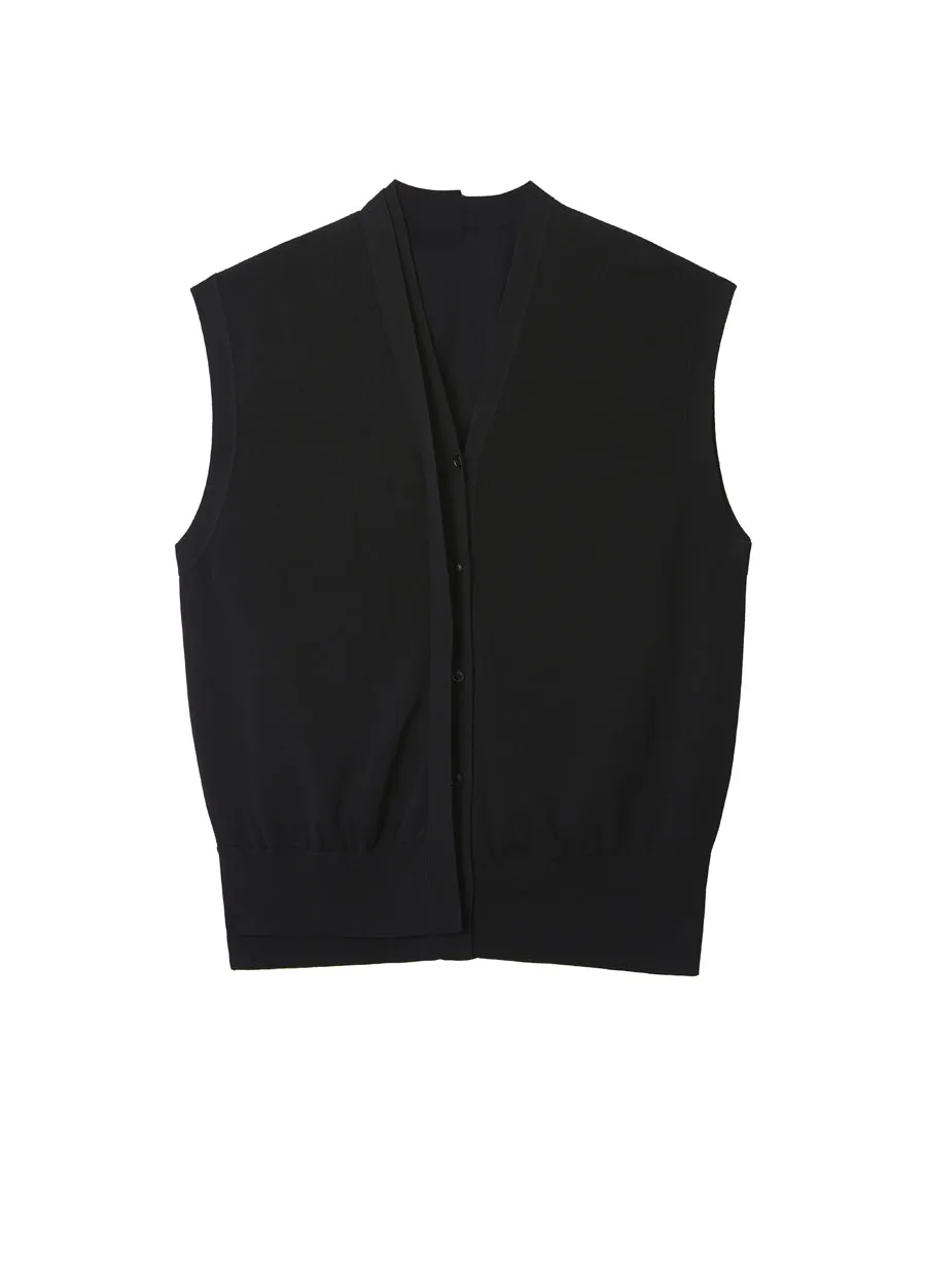 Vest / JNBY Long-staple Cotton V-neck Vest   (100% cotton)